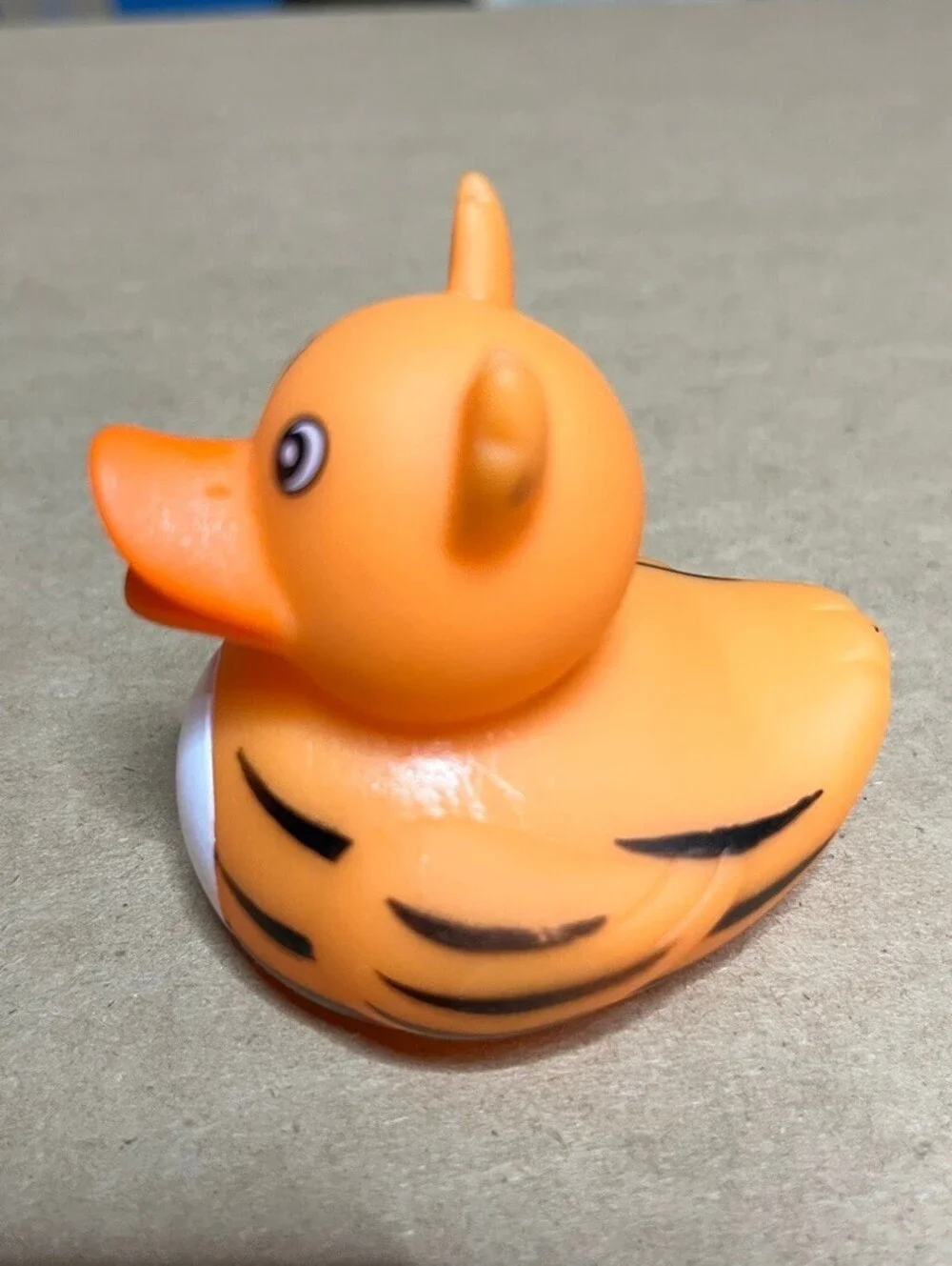 Cute Orange Tiger Rubber Duck for bath time or for JEEP ducking - Fun & Quirky